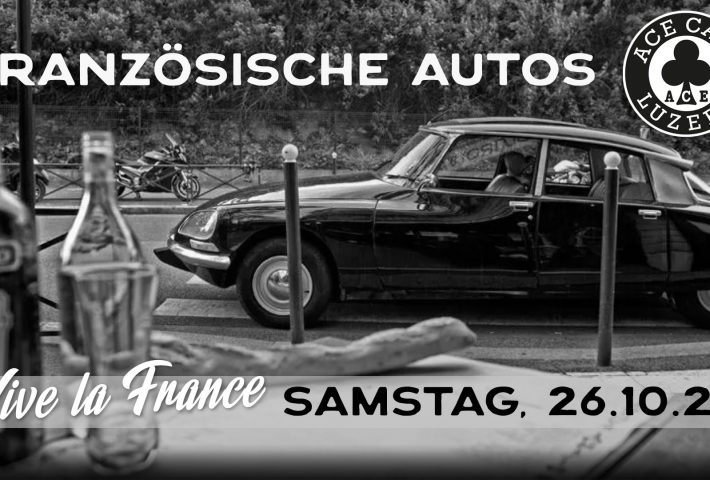Französische Autos im ACE CAFE LUZERN