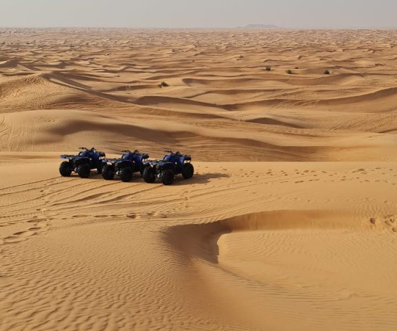 Unique MORNING Combo 4WD Safari and 30min Quad Bike in Open Desert
