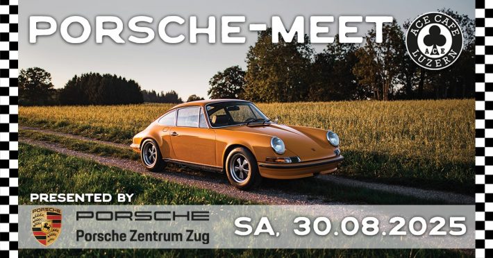 Porsche-Meet im Ace Cafe Luzern